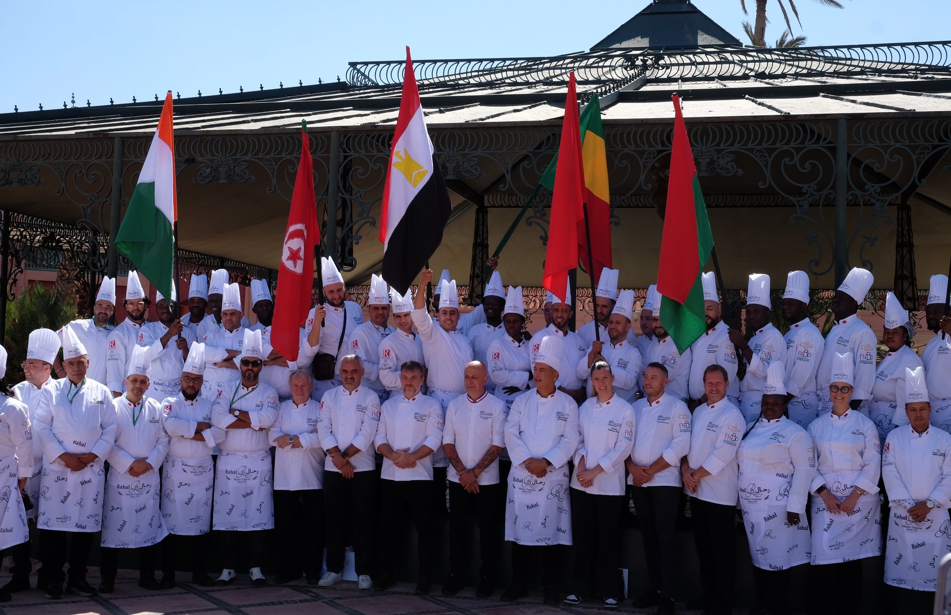 Delegations gathered, national flags raised, TOC Afrique 2024, Marrakech
